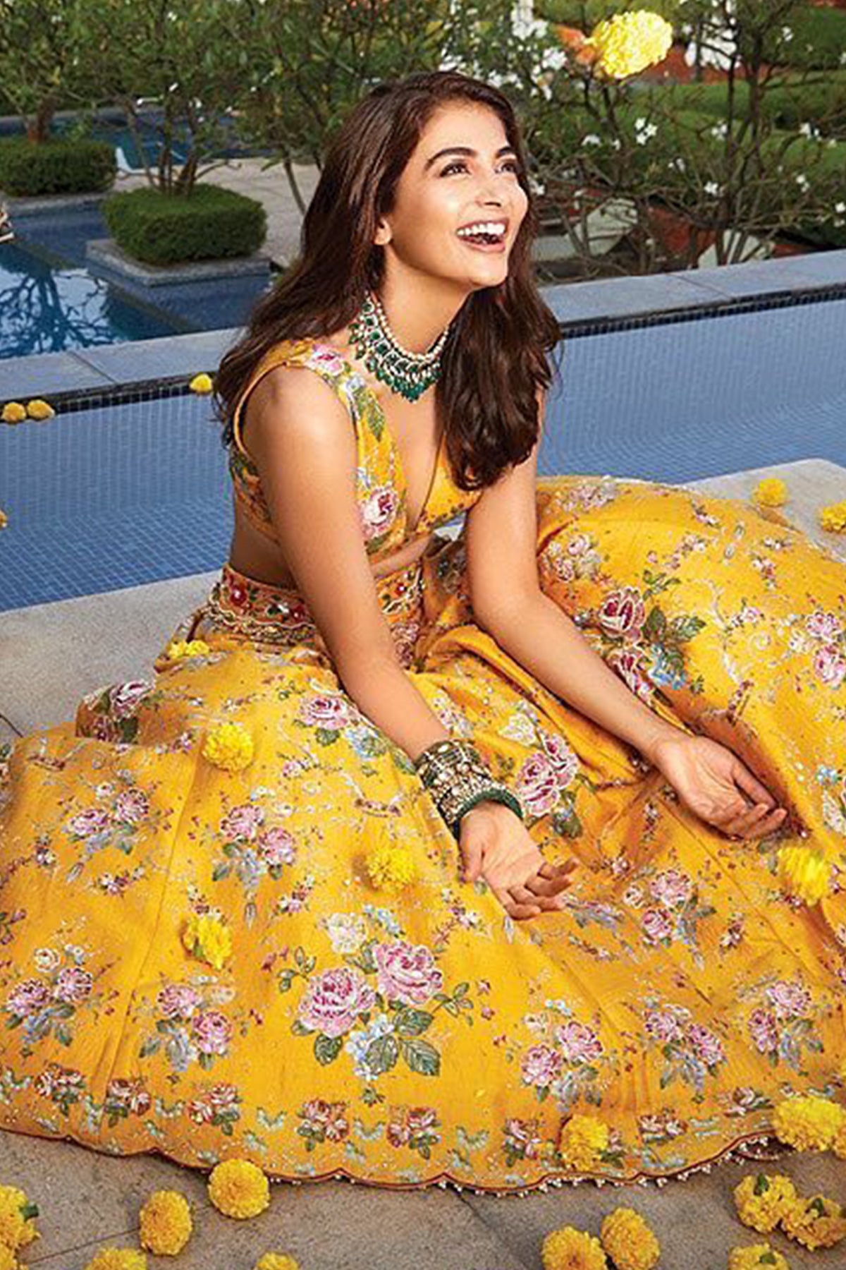 Mustard Yellow Coloured Fox Georgette with Heavy Embroidery Sequence G –  Royskart