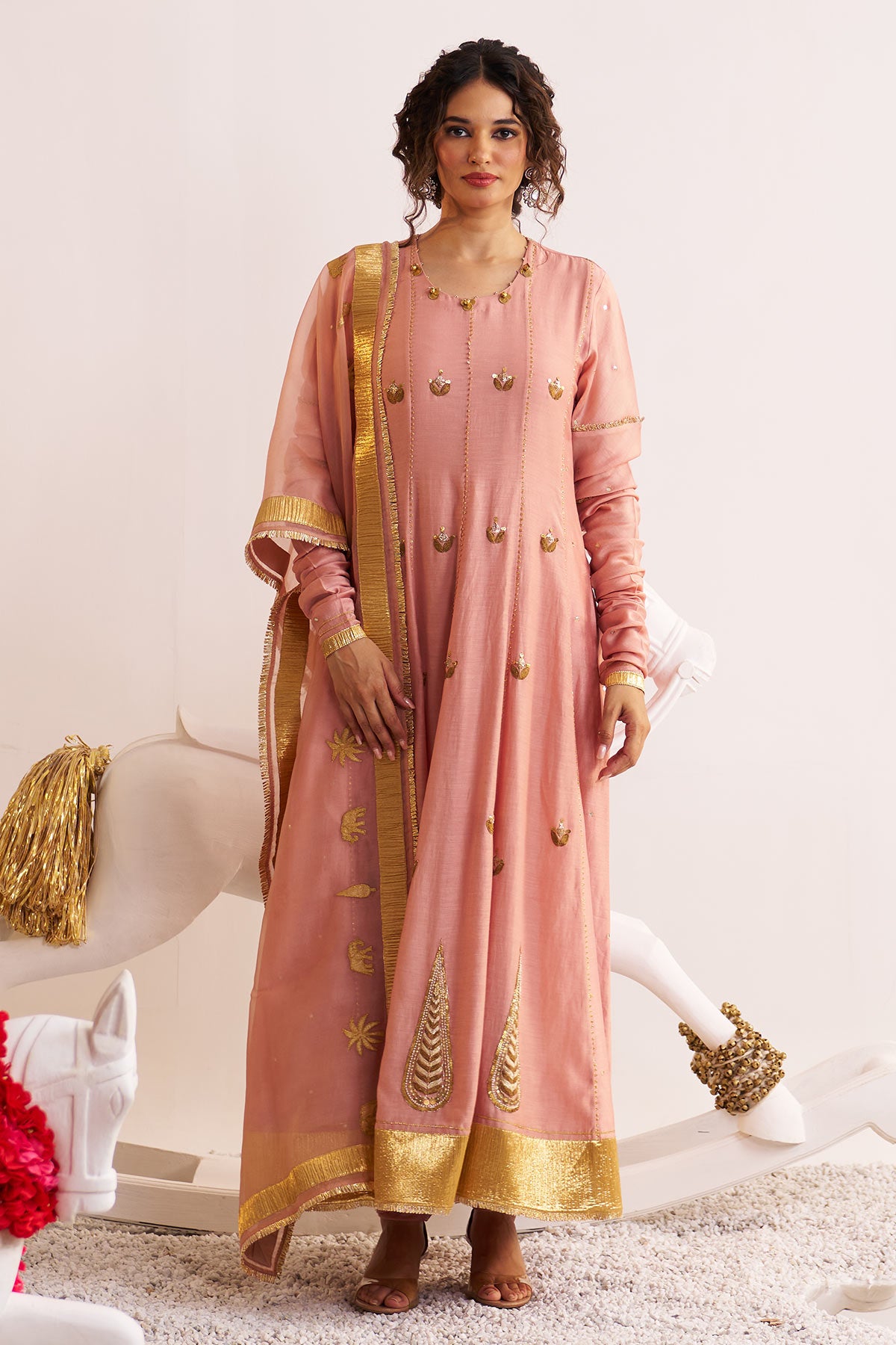 Gota embellished anarkali set