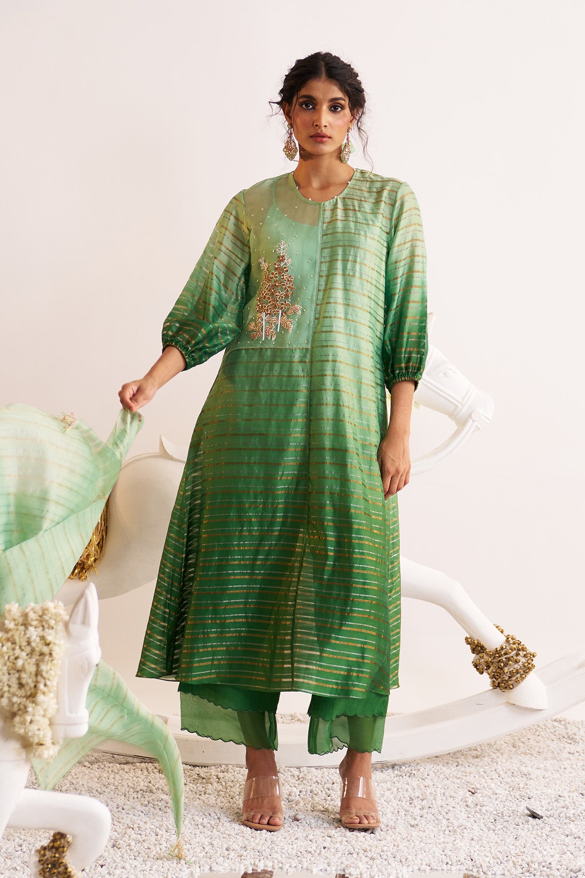 Half & half kurta set