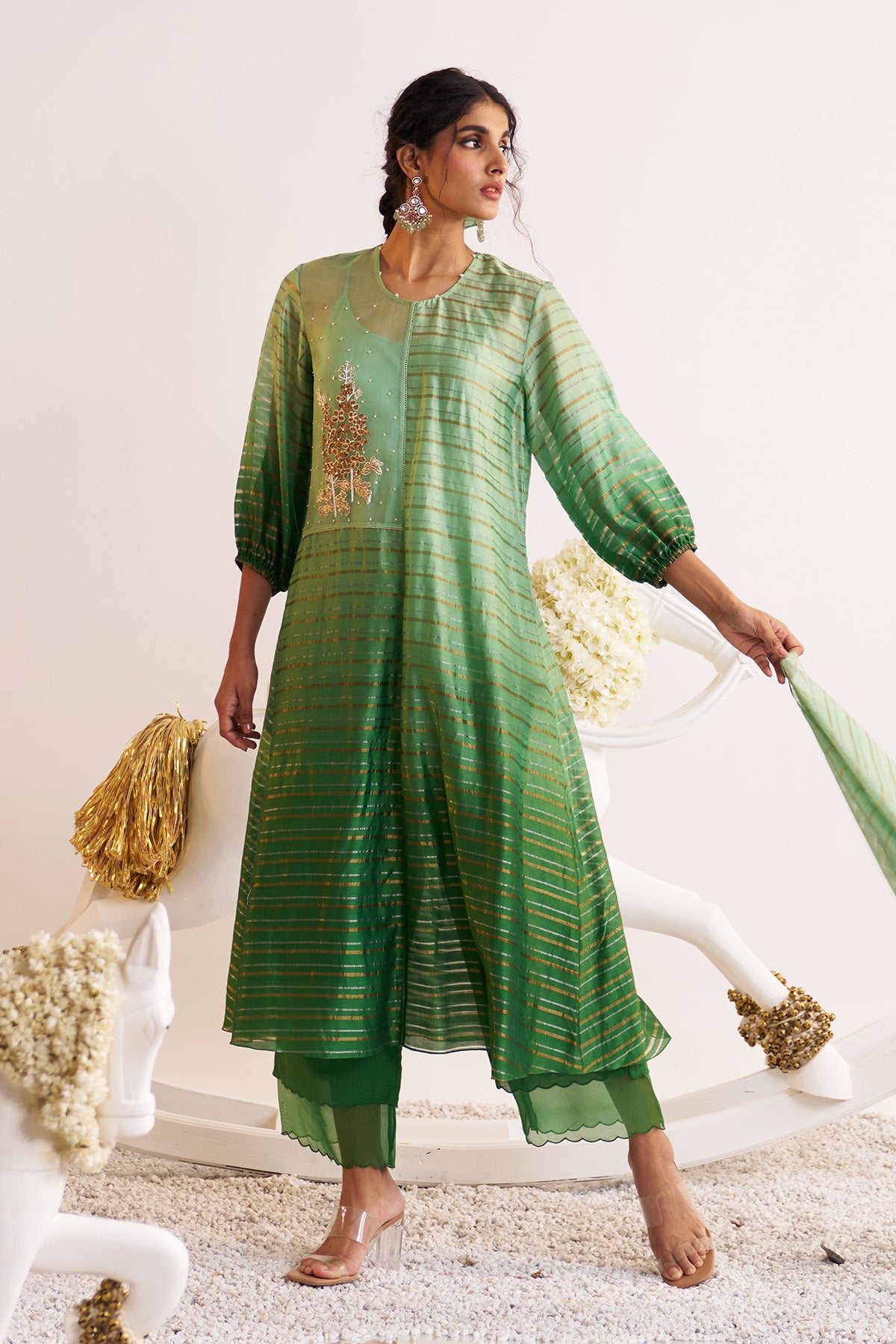 Half & half kurta set