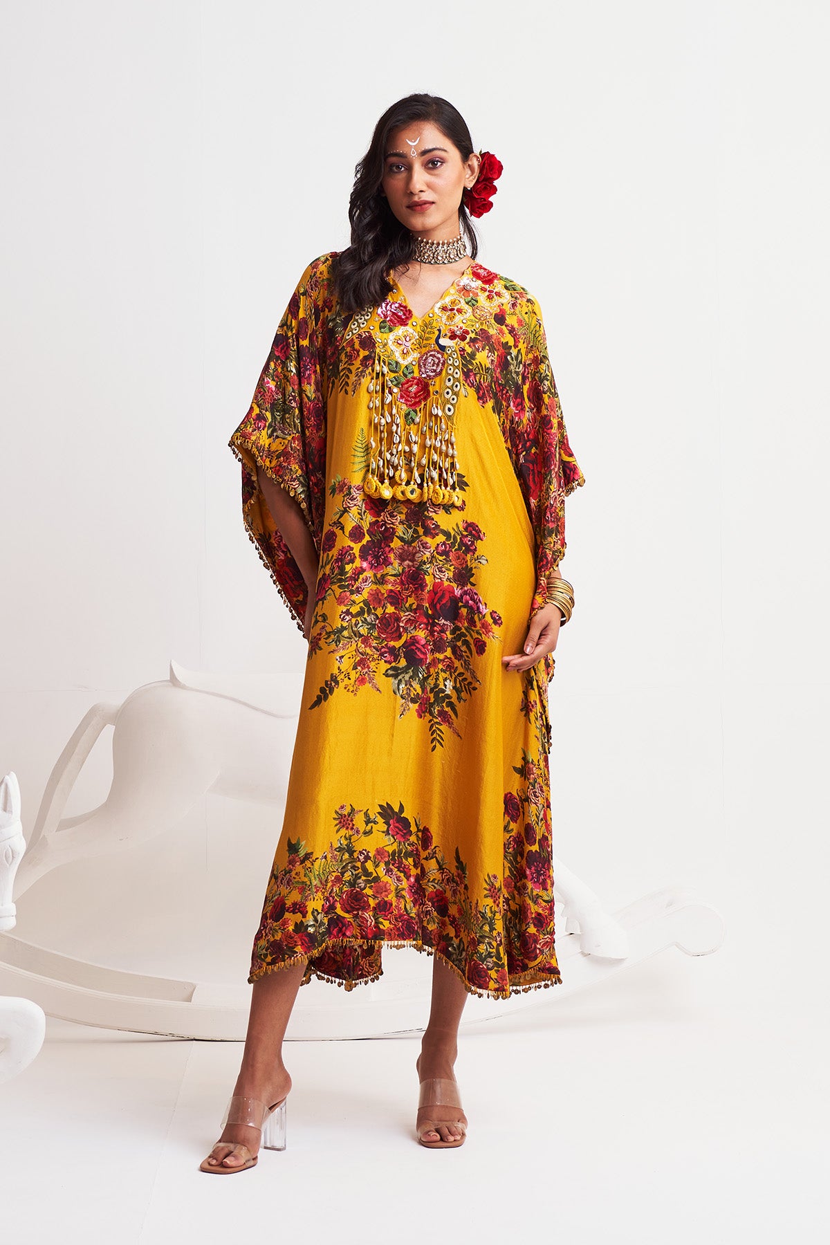 V neck kaftan