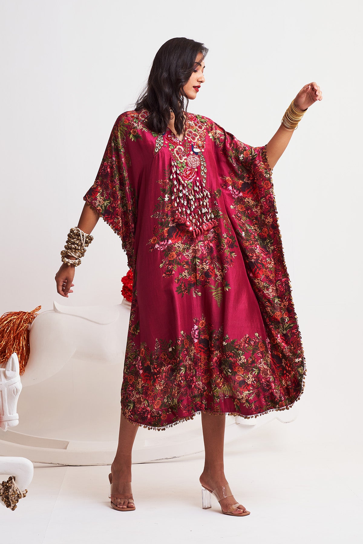 V neck kaftan