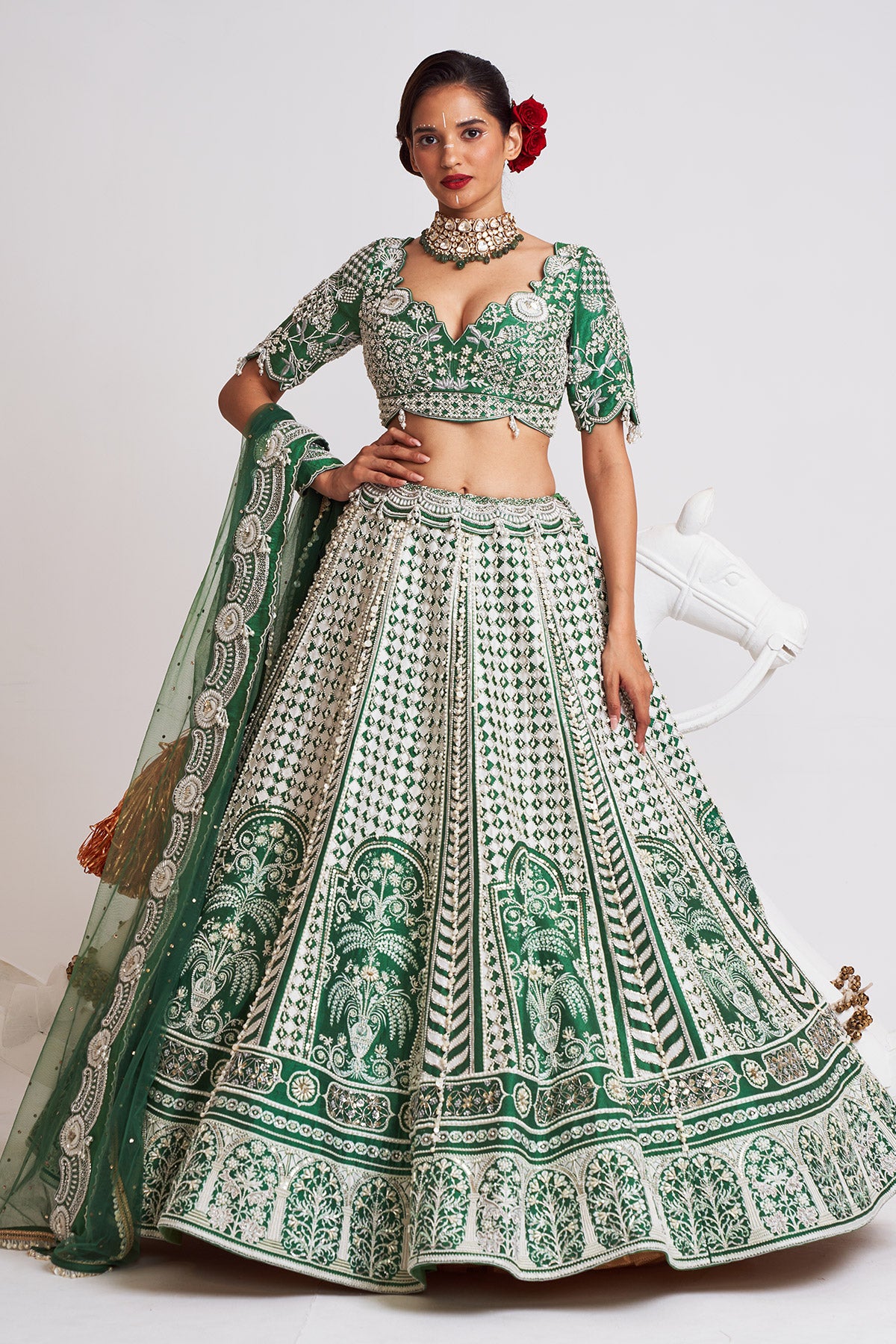 Patang chaal lehenga