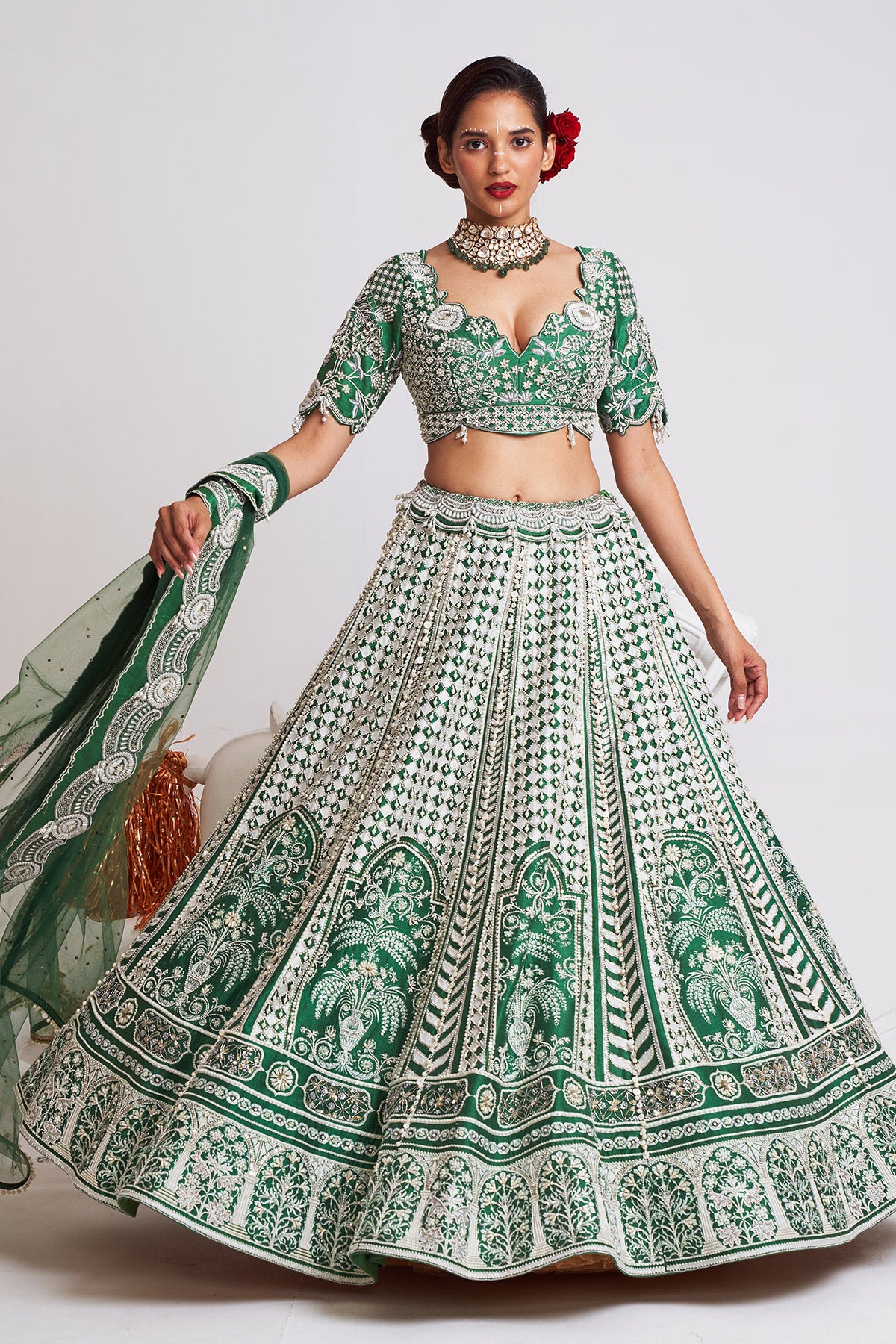 Patang chaal lehenga