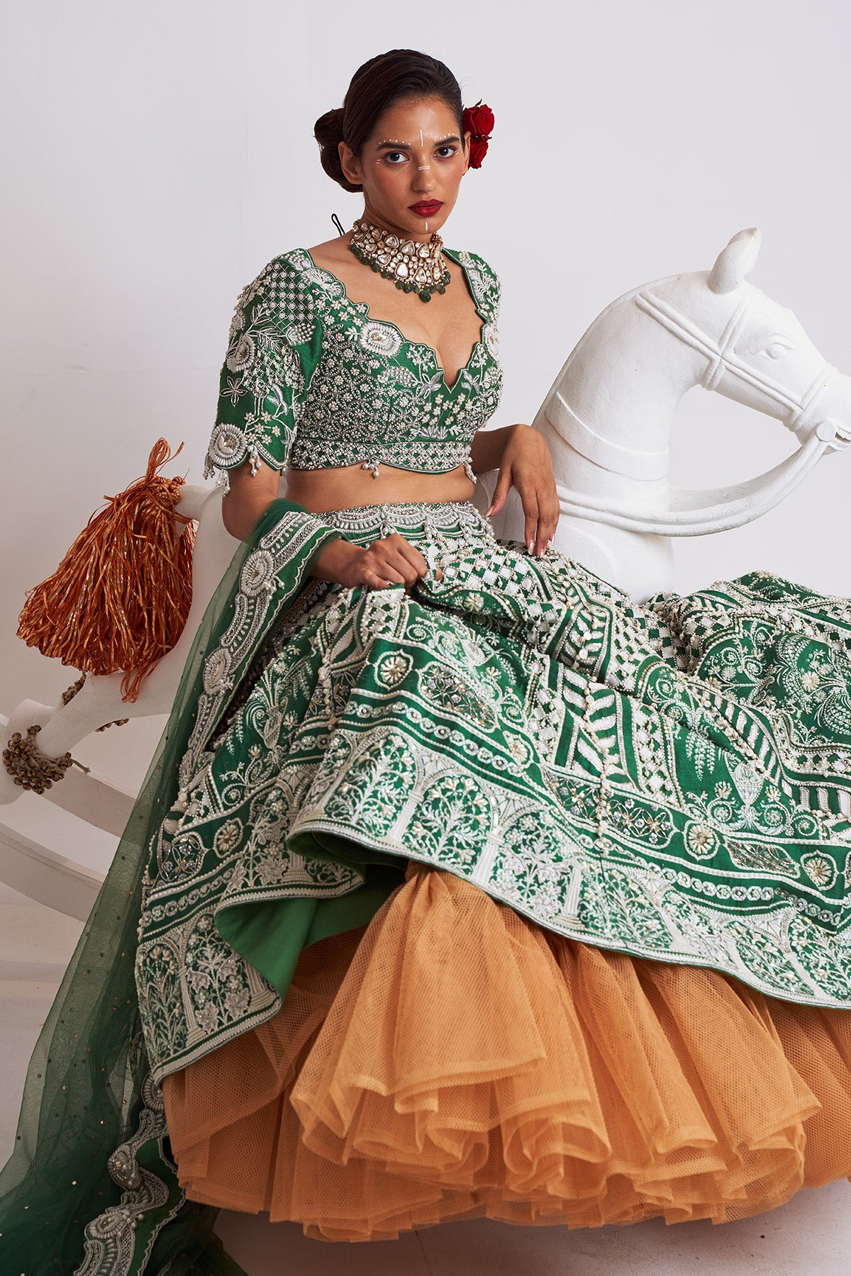 Patang chaal lehenga