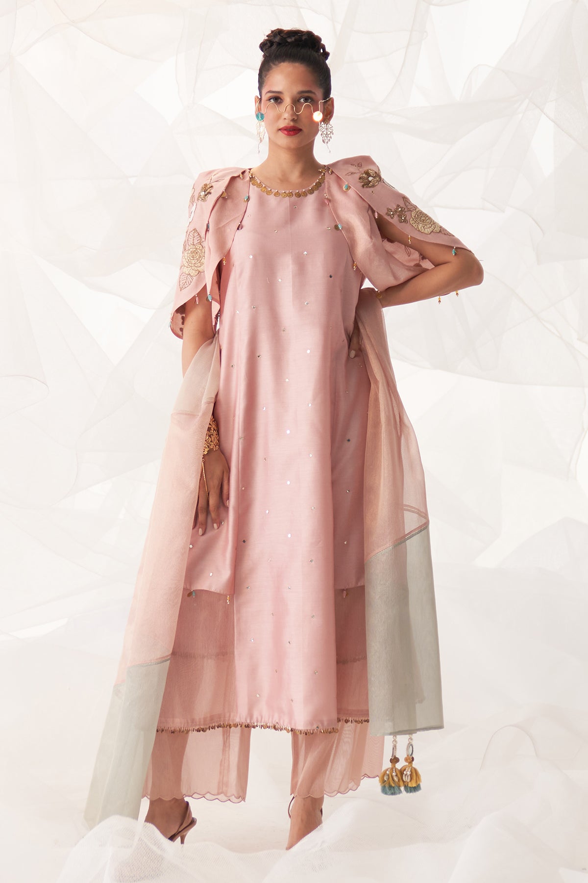 PETAL SLEEVE KURTA SET