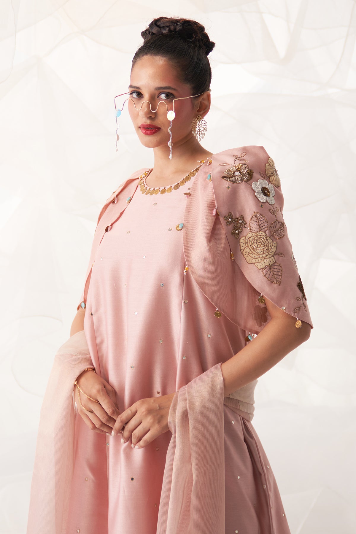 PETAL SLEEVE KURTA SET