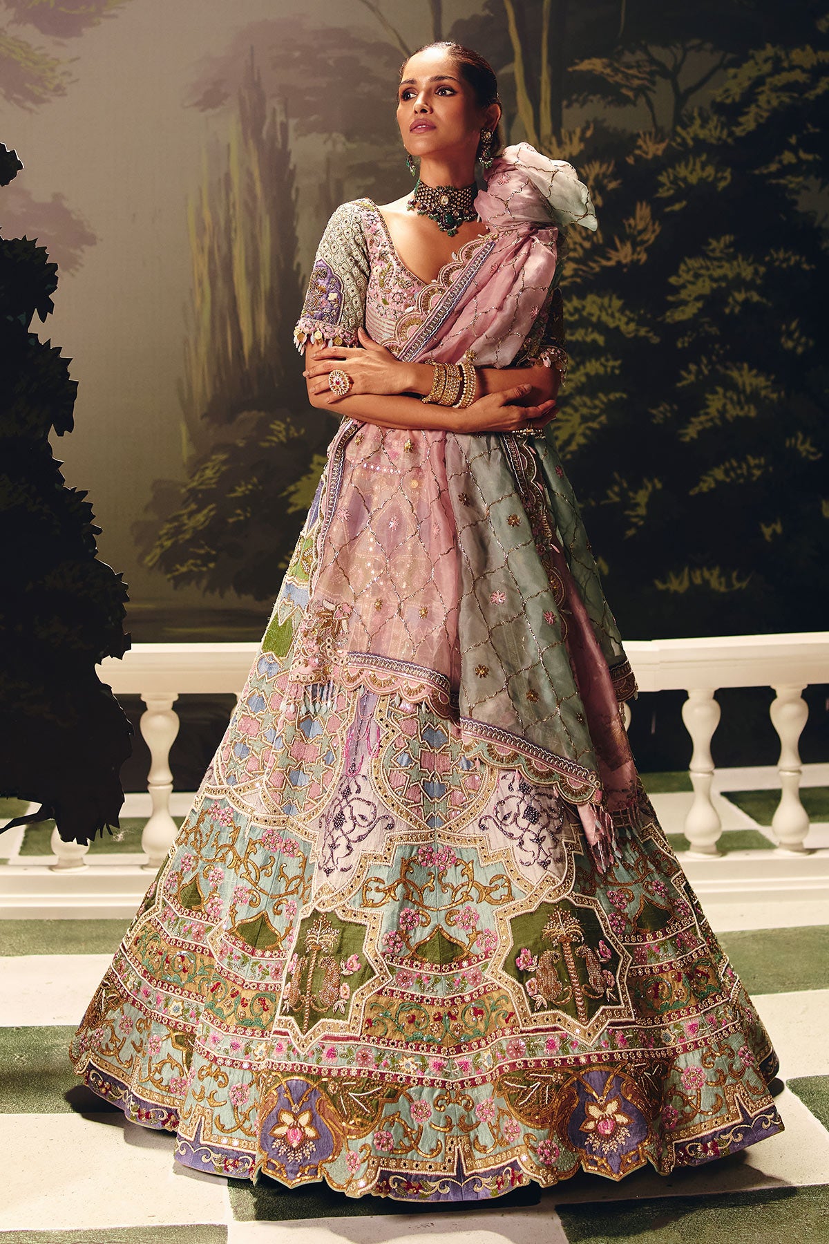 Sher-E-bagh lehenga