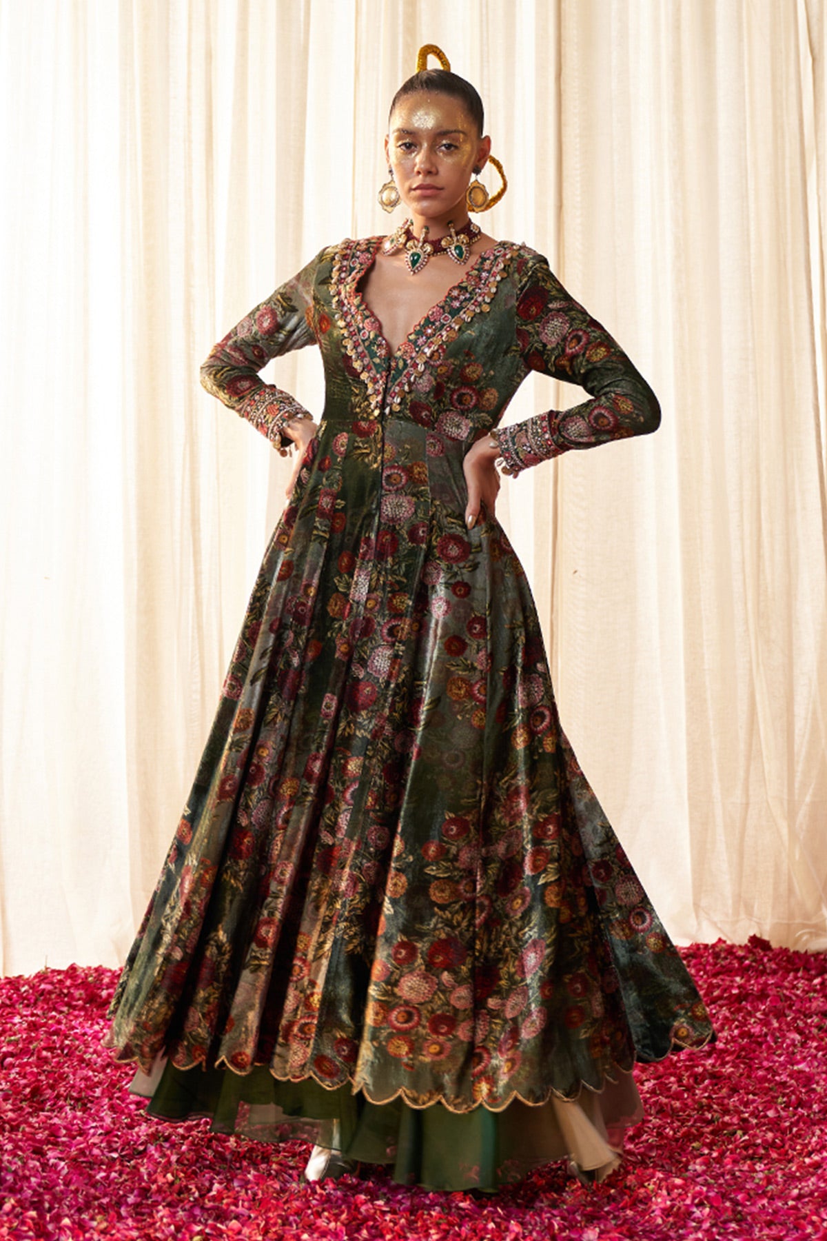 Anarkali 2024 with jacket