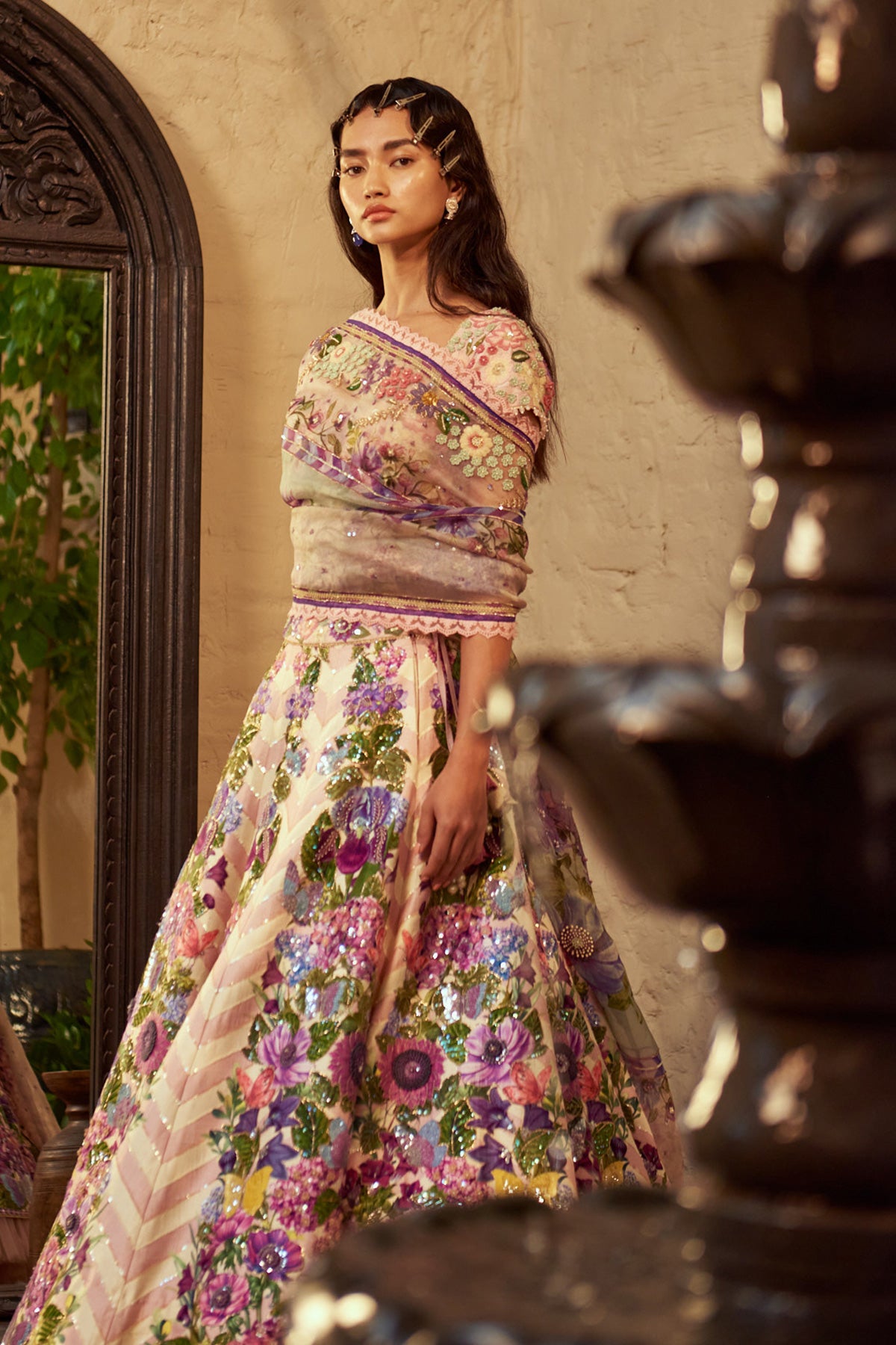 Printed Designer Sabyasachi Lehenga choli – TheDesignerSaree